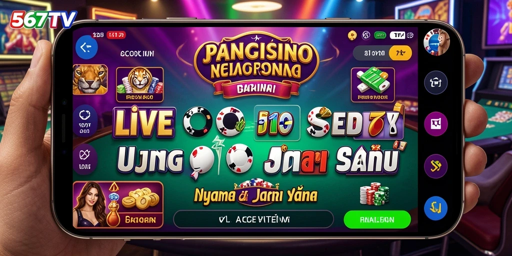 Tampilan gameplay menarik di 567TV dengan dealer langsung