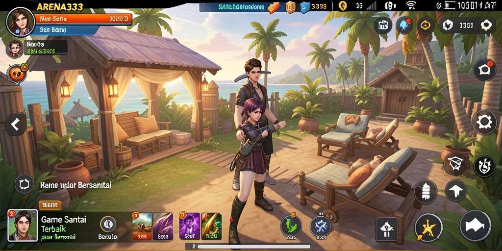 Tampilan permainan <strong>ARENA333</strong> yang cerah dan menarik.