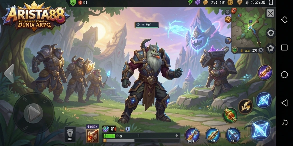 Tampilan gameplay ARISTA88 yang penuh aksi dan petualangan.