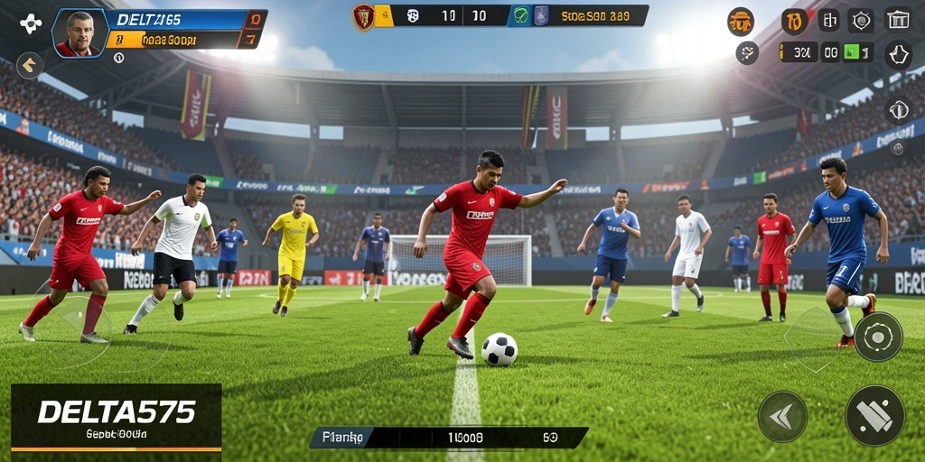 Tampilan gameplay DELTA575 yang menarik dan dinamis.