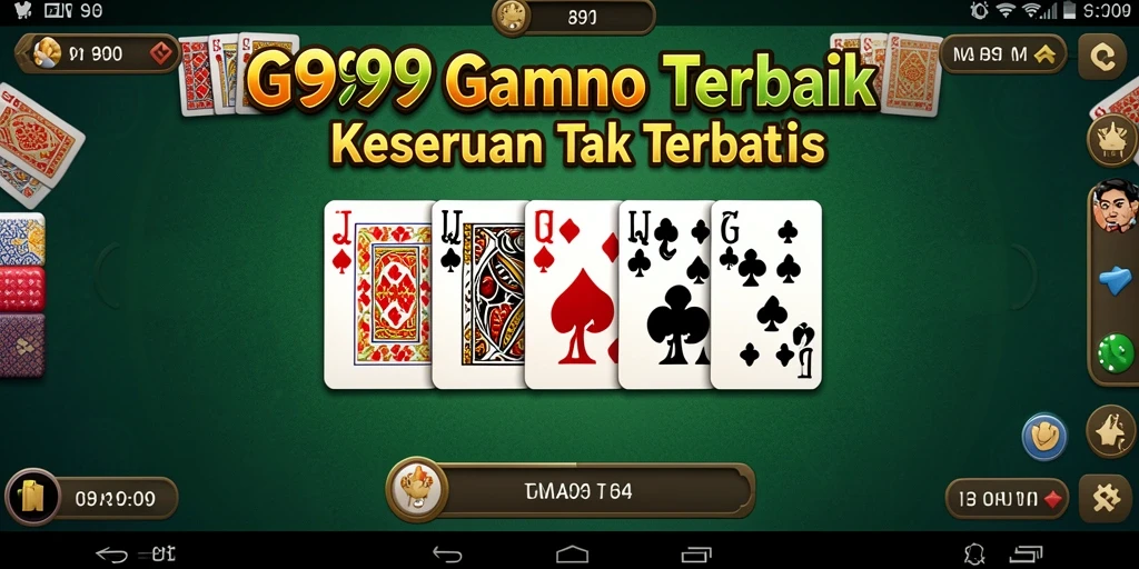 Tampilan gameplay game Domino GG999 yang seru dan interaktif.