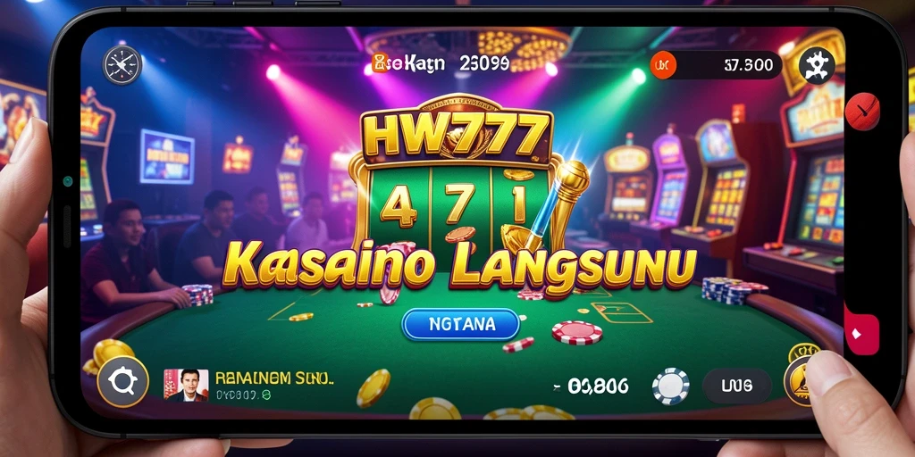 Tampilan menarik dari gameplay Live Casino HW777 yang seru