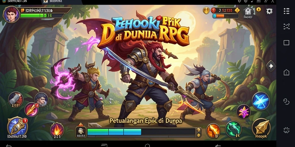 Tampilan gameplay yang mendebarkan dari IDRHOKI138