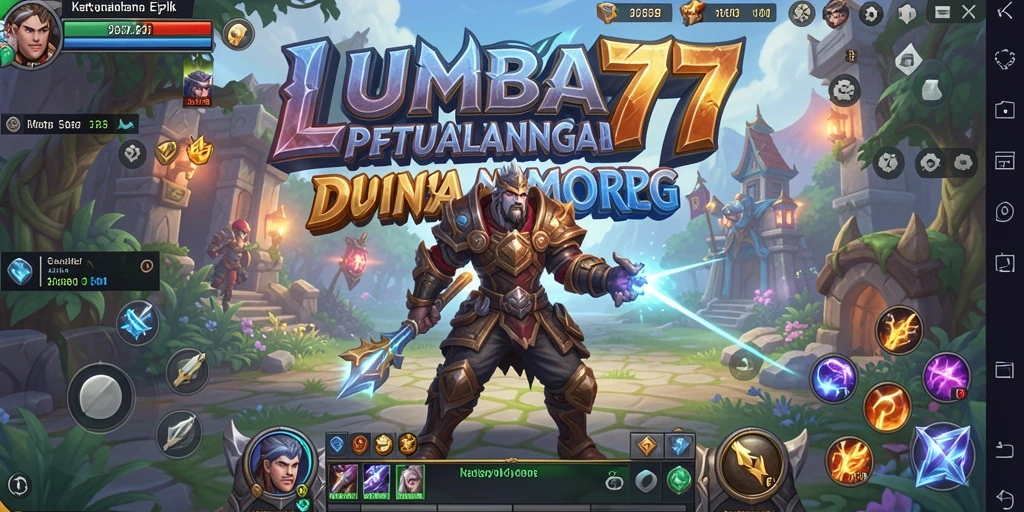 Tampilan gameplay seru LUMBA77 di dunia MMORPG.