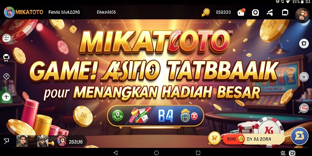 Screenshot utama MIKATOTO menampilkan gameplay Kasino yang menarik.