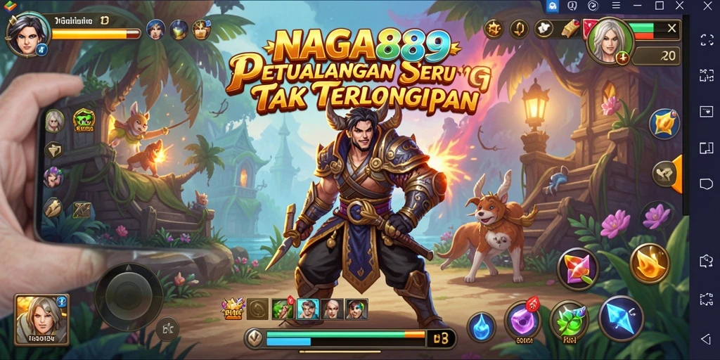 Screenshot gameplay NAGA889 menampilkan petualangan seru dengan grafis menawan.