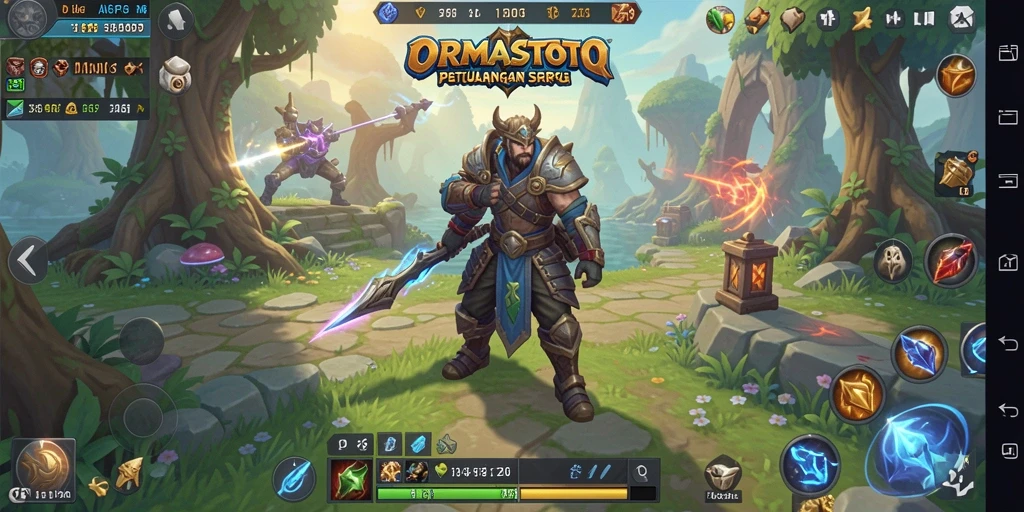 Screenshot gameplay ORMASTOTO yang menampilkan pertarungan seru dalam dunia ARPG.