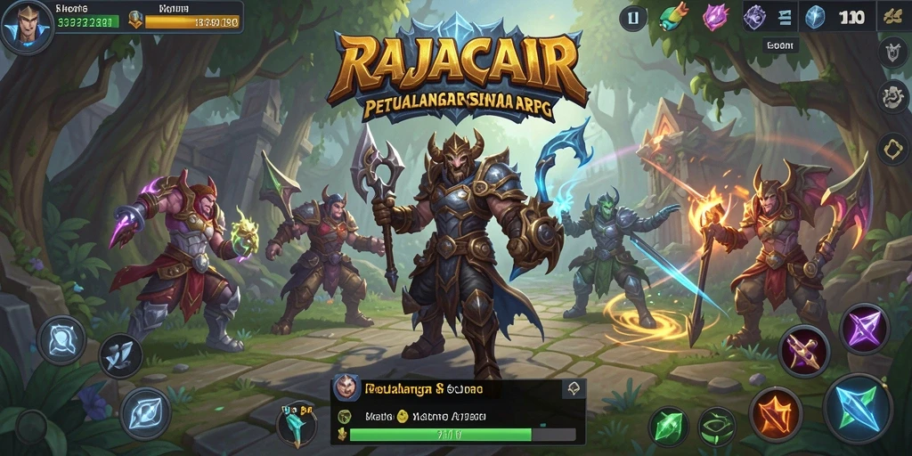 Screenshot gameplay RAJACAIR menampilkan aksi seru dalam pertarungan ARPG.
