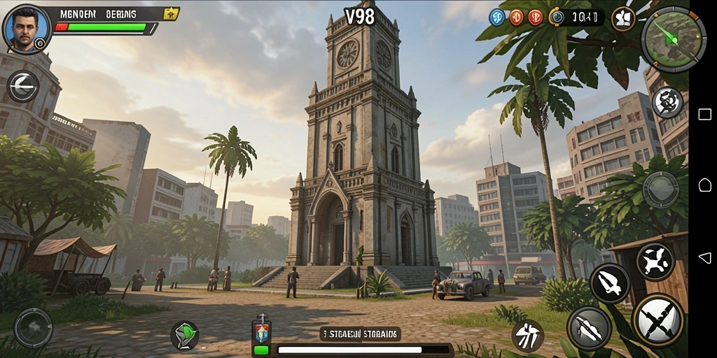 Screenshot menampilkan aksi mendebarkan dari tower melawan serangan musuh.